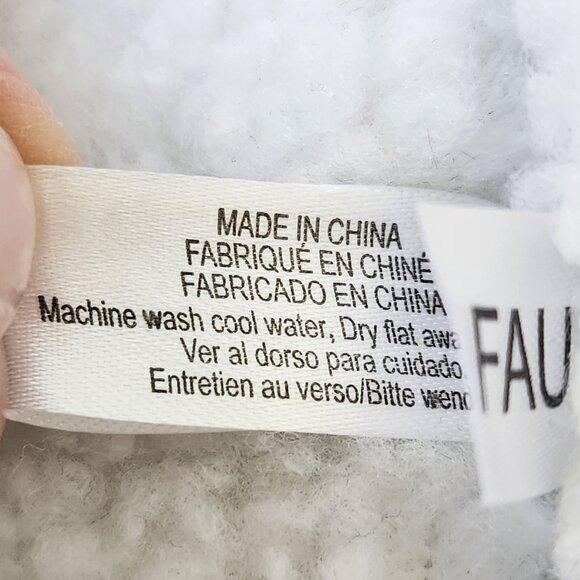 Totes Ballet Slippers Black Sparkles Faux Fur Bunny Cozycore Sleepwear Comfy L - Picture 9 of 12